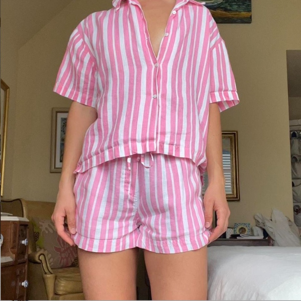 Emma Mulholland on Holiday / Holiday the label linen matching set